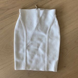 White bandage skirt